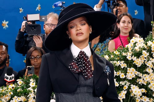 NEW YORK, NEW YORK - MAY 05: Rihanna attends "Superfine: Tailoring Black Style", the 2025 Costume In...