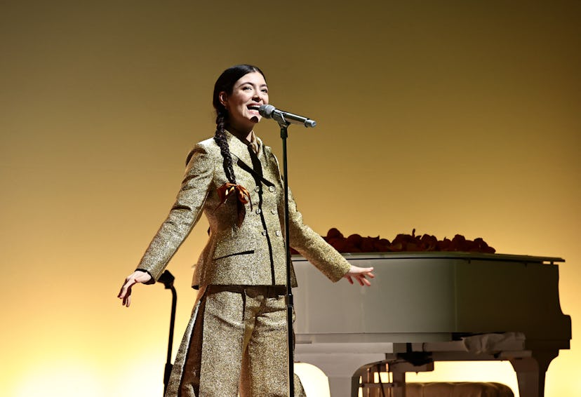 Lorde performs onstage at the 2021 Guggenheim International Gala on November 17, 2021 in New York Ci...