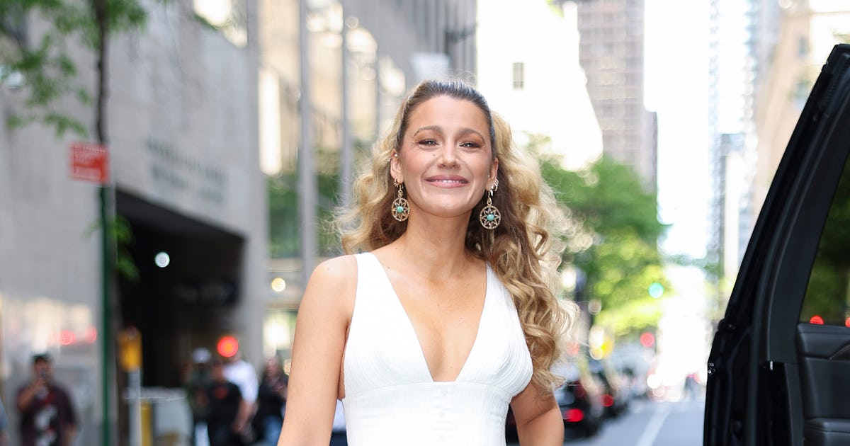 Blake Lively Committed This "Fashion Sin" In A Plunging Midi & NGL, I'm Into It