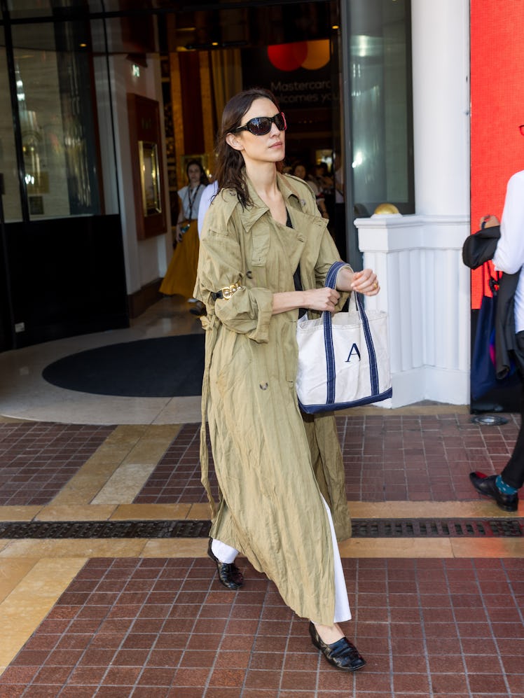 CANNES, FRANCE - MAY 18: Alexa Chung is seen during day six of the 78th Cannes Film Festival on May ...
