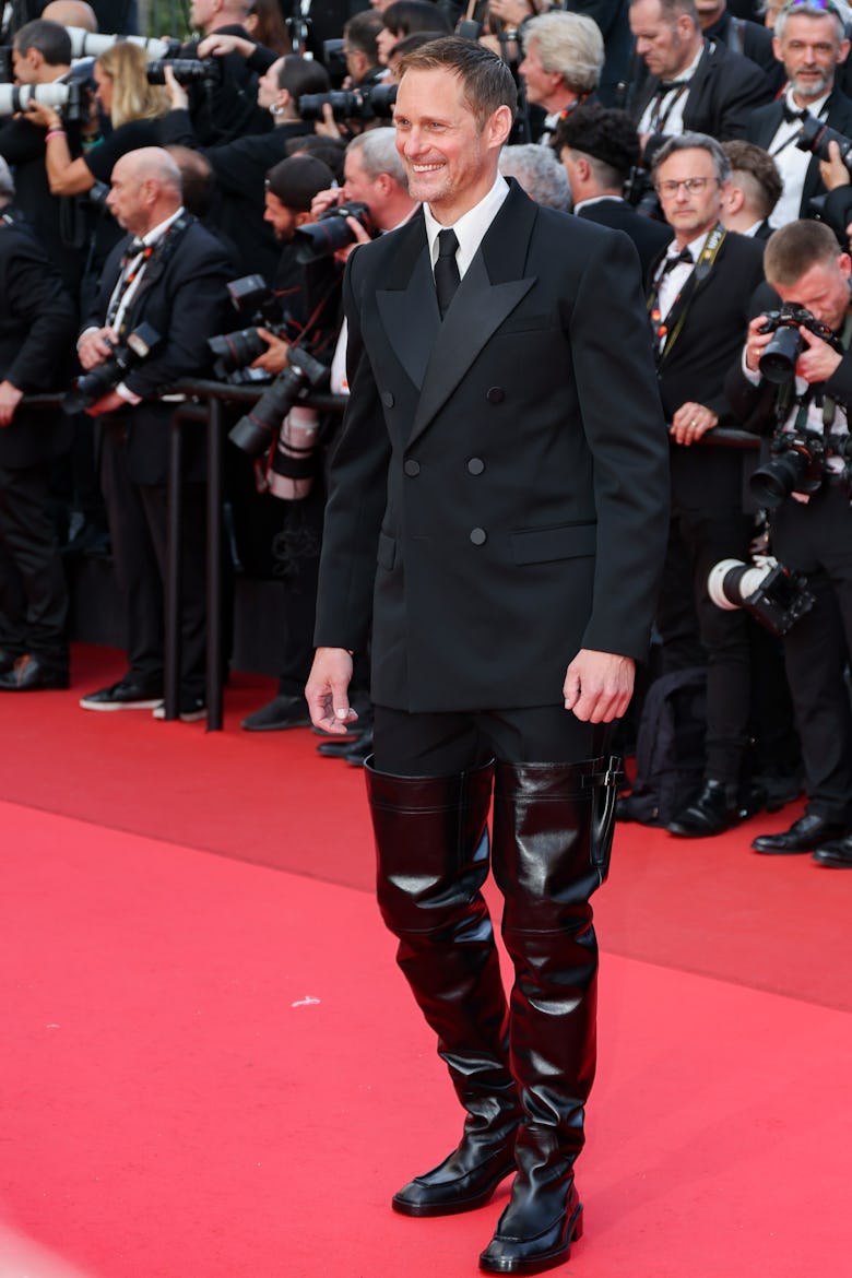Alexander Skarsgard attends the "The Phoenician Scheme" red carpet at the 78th annual Cannes Film Fe...