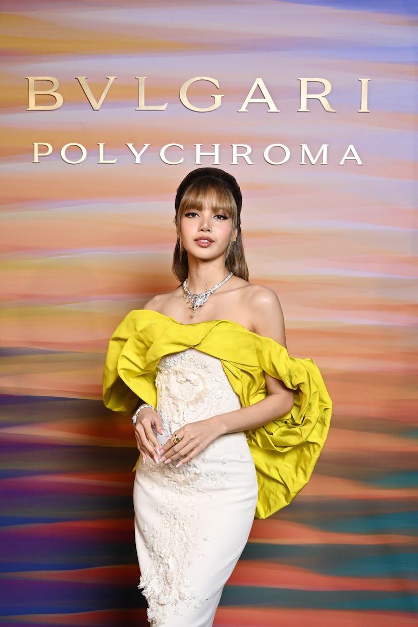 Lisa attends the Bvlgari Polychroma High Jewelry and High- End watches Event on May 19, 2025 in Taor...