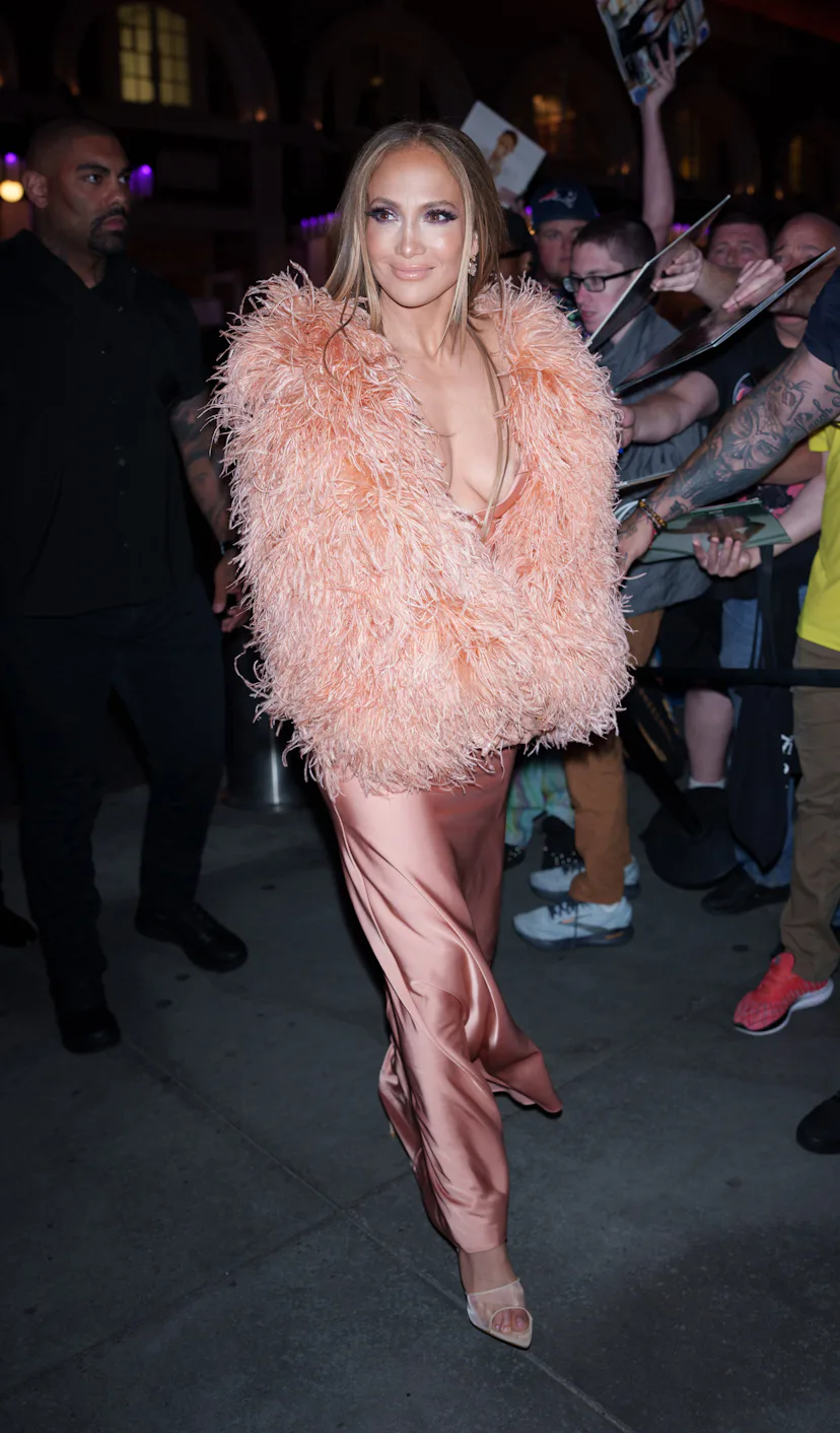 jennifer lopez birthday party dress Jennifer Lopez Shares Video from 'Bridgerton' Inspired Birthday Party