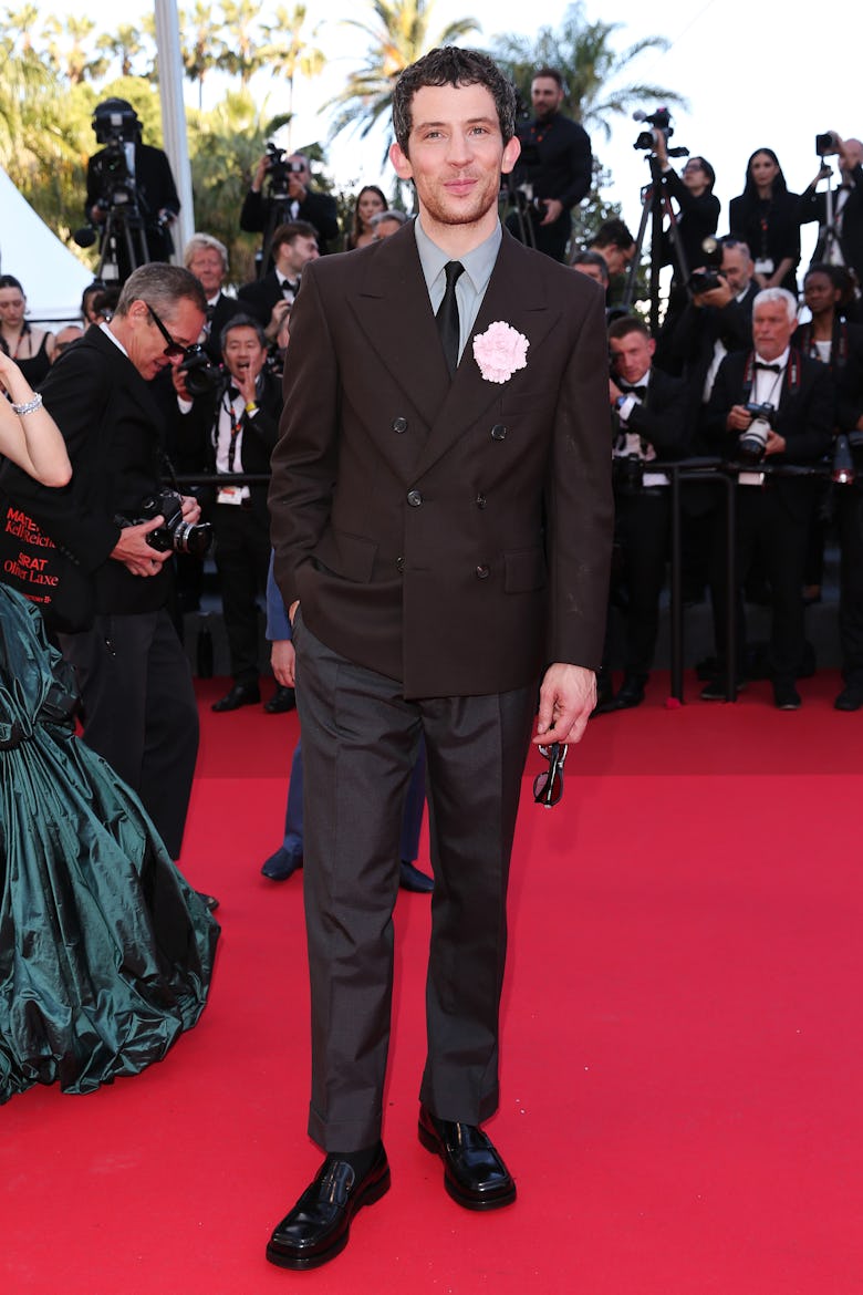 Josh O'Connor attends the "The Mastermind" red carpet at the 78th annual Cannes Film Festival at Pal...