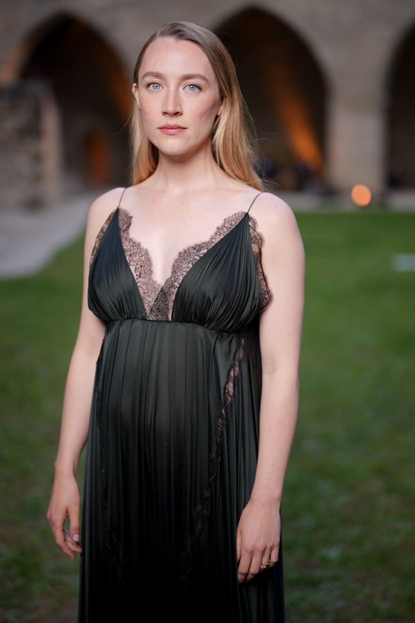 Saoirse Ronan at the Louis Vuitton Cruise 2026 show held at the Palais des Papes on May 22, 2025 in ...