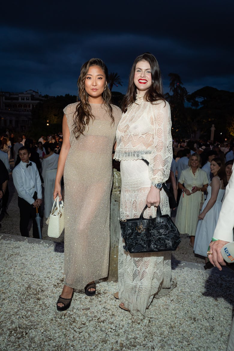 Ashley Park, Alexandra Daddario at the Dior Cruise 2026 show held at the Villa Albani Torlonia on Ma...