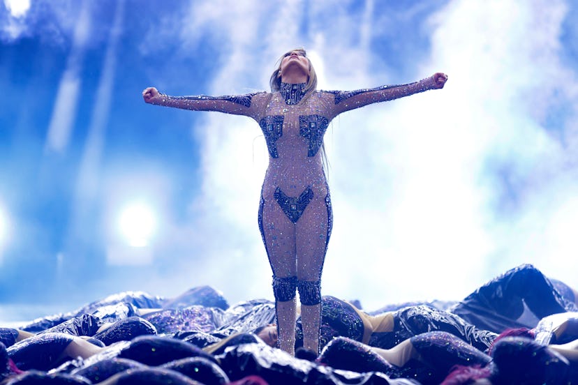 Jennifer Lopez performs onstage during the 2025 American Music Awards