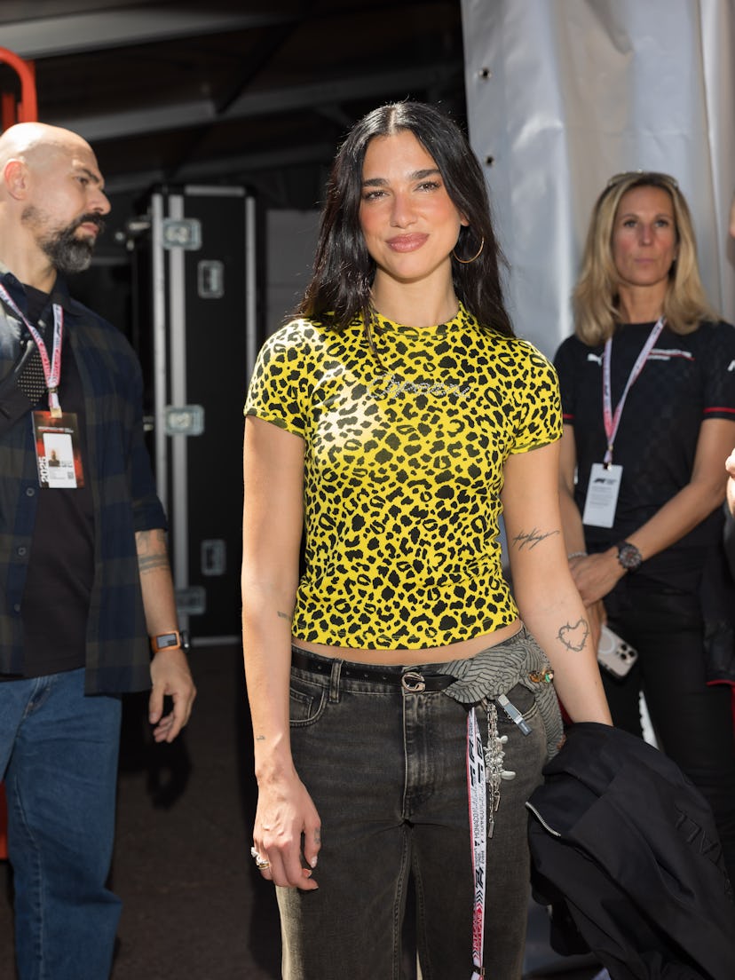 Dua Lipa attends the F1 Grand Prix Of Monaco on May 25, 2025 in Monte-Carlo, Monaco.
