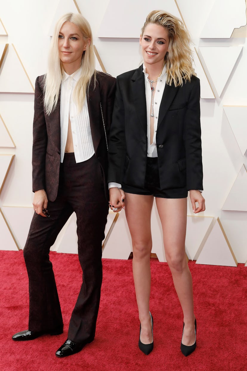 LOS ANGELES, USA - MARCH 27, 2022: Dylan Meyer, Kristen Stewart arrives on the red carpet outside th...