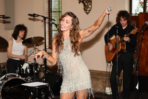 LOS ANGELES, CALIFORNIA - MAY 27: Miley Cyrus performs onstage during TikTok Presents Something Beau...
