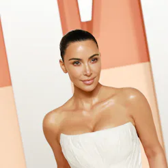 BEVERLY HILLS, CALIFORNIA - MARCH 02: Kim Kardashian attends the 2025 Vanity Fair Oscar Party Hosted...