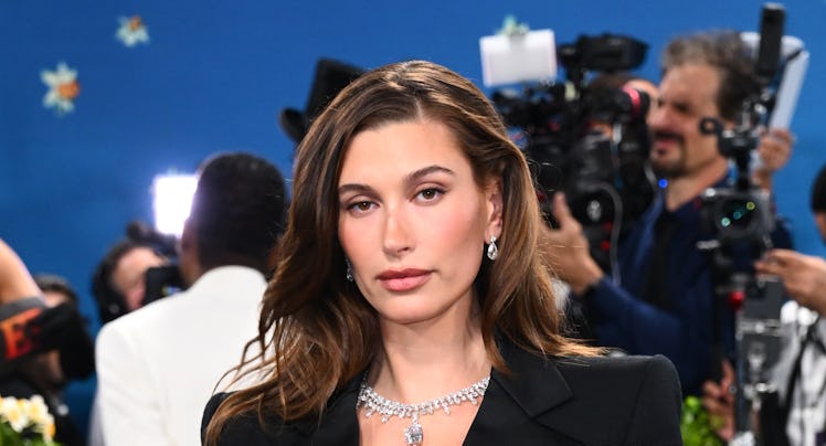 Hailey Bieber attending the Metropolitan Museum of Art Costume Institute Benefit Gala