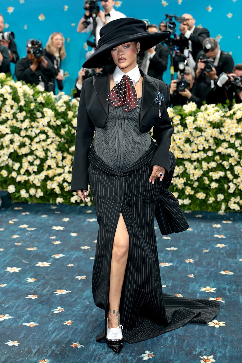 Pregnant Rihanna Debuts Baby Bump on the 2025 Met Gala Red Carpet