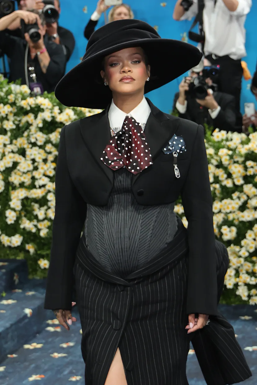 Pregnant Rihanna Debuts Baby Bump on the 2025 Met Gala Red Carpet