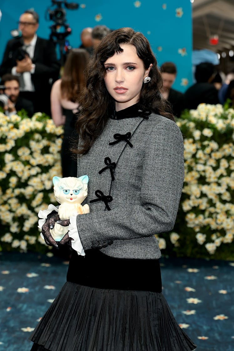 NEW YORK, NEW YORK - MAY 05: Clairo attends the 2025 Met Gala Celebrating "Superfine: Tailoring Blac...