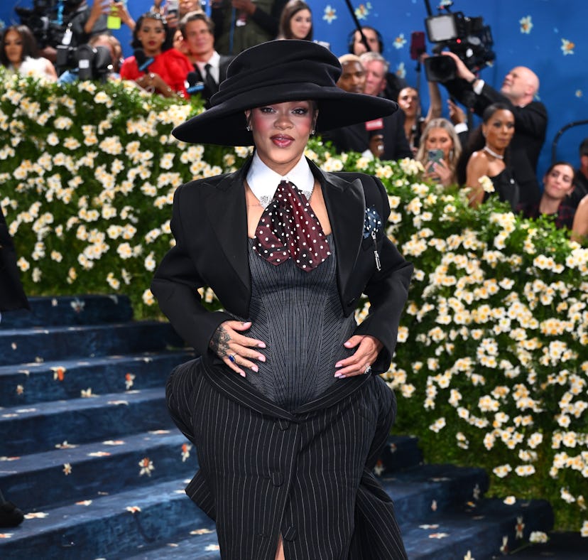 Rihanna attending the Metropolitan Museum of Art Costume Institute Benefit Gala 2025 in New York, US...
