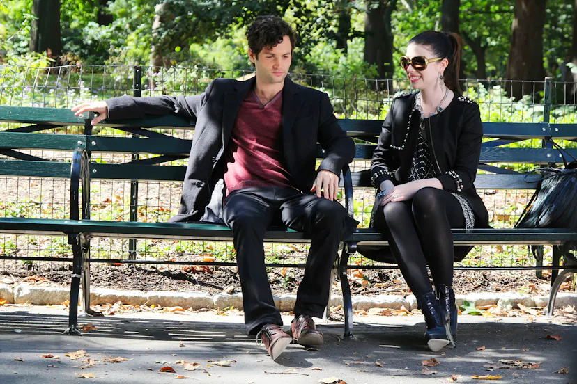 Michelle Trachtenberg and Penn Badgley are seen on set of 'Gossip Girl' on September 24, 2012 in New...