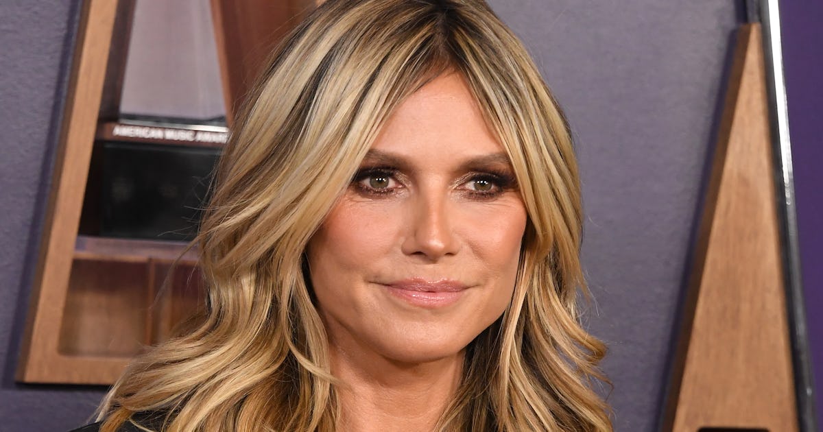 Heidi Klum Gave The Canadian Tuxedo A Sexy Update With A Tiny Bikini Top