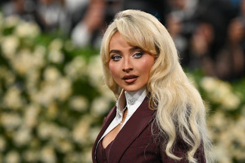 US singer Sabrina Carpenter arrives for the 2025 Met Gala at the Metropolitan Museum of Art on May 5...