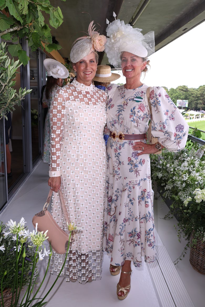 Fiona Howden & HRH Duchess of Edinburgh (L) attend Royal Ascot on June 17, 2025 in Ascot, England.