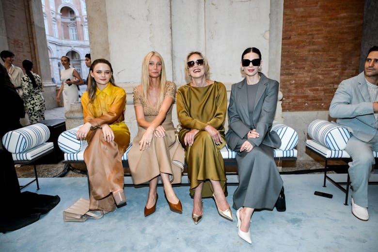 Joey King, Gwenyth Paltrow, Sharon Stone at the Max Mara Resort 2026 Show held at the Reggia di Case...