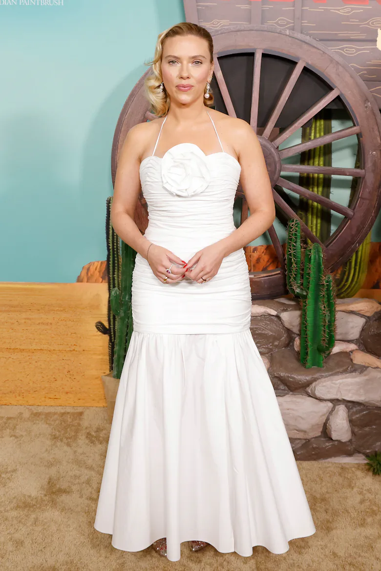 Scarlett Johansson attends the New York premiere of "Asteroid City" at Alice Tully Hall on June 13, ...