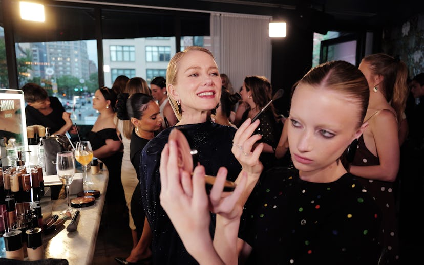NEW YORK, NEW YORK - JUNE 18: (L-R) Kai Schreiber and Naomi Watts attend Armani Beauty celebrating L...