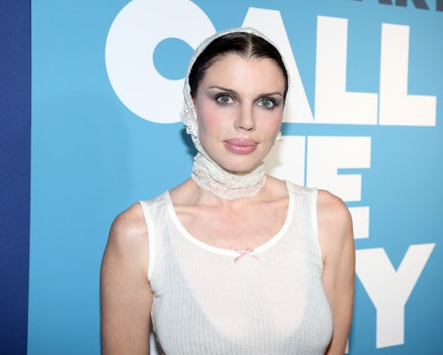 NEW YORK, NEW YORK - JUNE 12: Julia Fox poses at the opening night of the new play "Call Me Izzy" on...