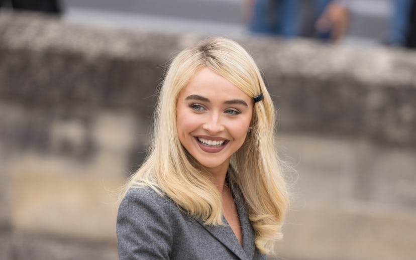 PARIS, FRANCE - JUNE 27: Sabrina Carpenter attends the Dior Homme Menswear Spring/Summer 2026 show a...