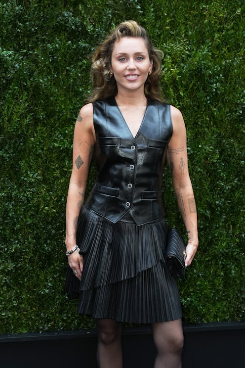 Miley Cyrus at the Chanel and Tribeca luncheon to celebrate Through Her Lens: The Tribeca Chanel Wom...