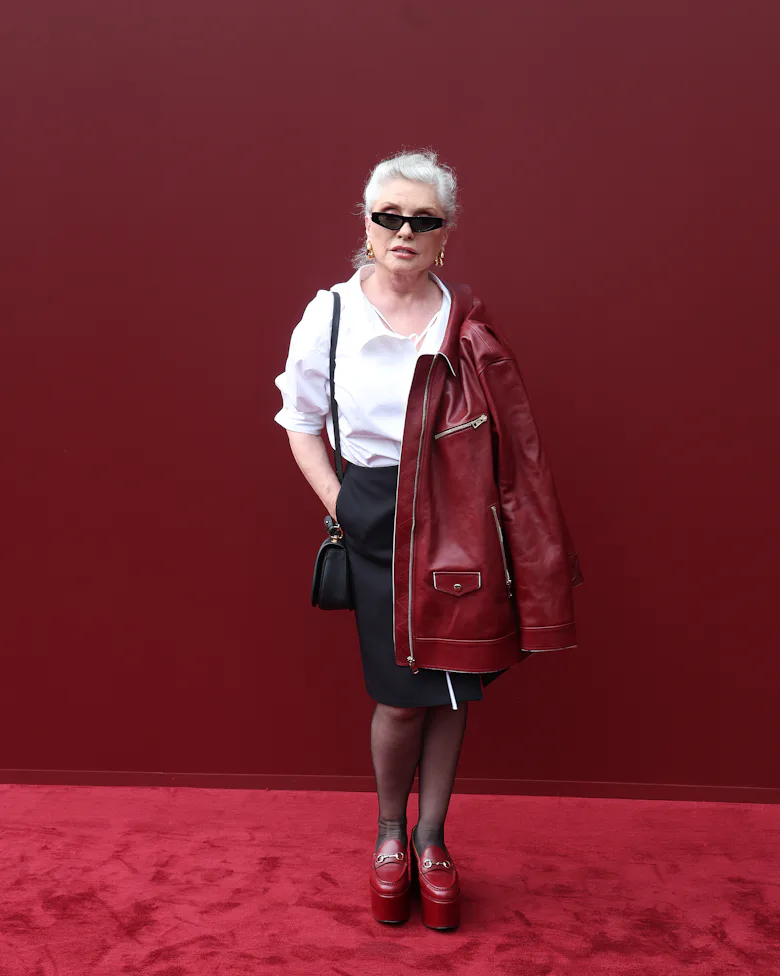 Debbie Harry attends the Gucci Women's Spring Summer 2025 Fashion Show during the Milan Fashion Wee...