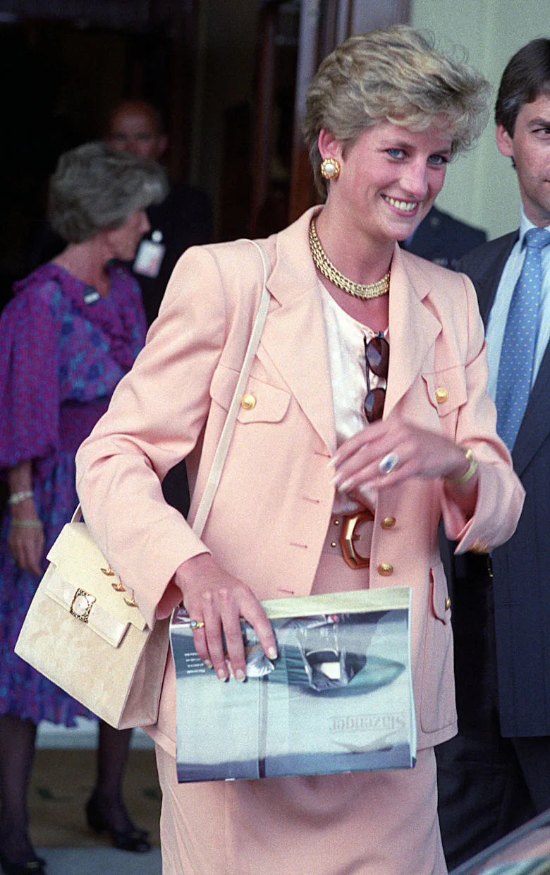 Princess Diana at Wimbledon Tennis Mens Final. at the Various in Various, United Kingdom.