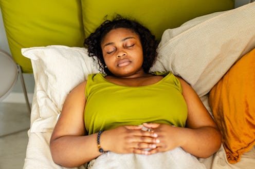 Apparently blinking really fast helps you fall sleep.