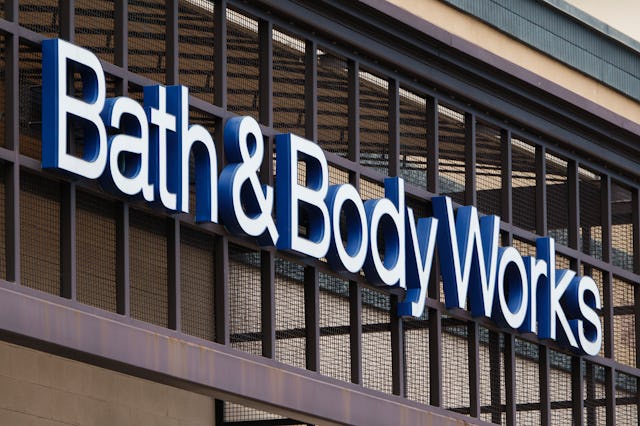SAN DIEGO, CALIFORNIA - MARCH 23: A Bath & Body Works logo is displayed outside one of their stores ...