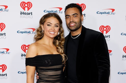 INGLEWOOD, CALIFORNIA - DECEMBER 01: Susie Evans and Justin Glaze attend the 2023 KIIS FM iHeartRadi...