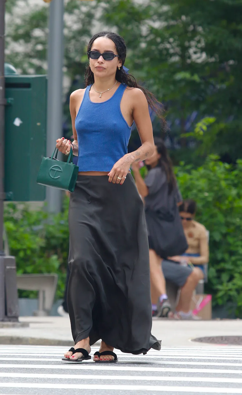 Zoe Kravitz is seen in New York City