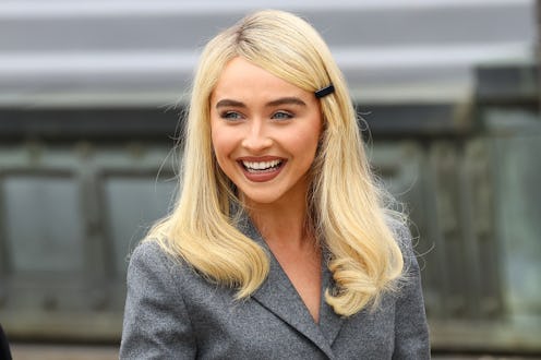 PARIS, FRANCE - JUNE 27: Sabrina Carpenter attends the Dior Homme Menswear Spring/Summer 2026 show a...