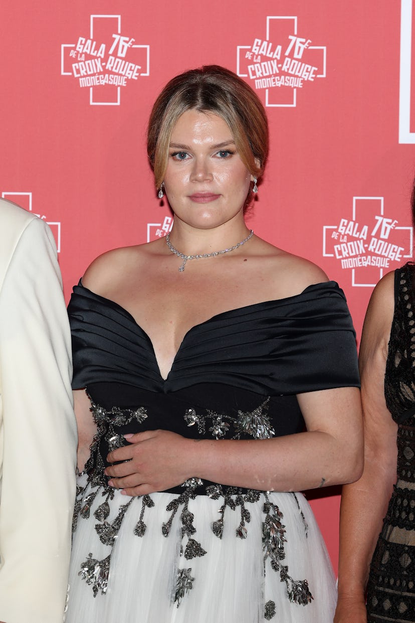 Camille Gottlieb attends the 76th Red Cross Ball on July 12, 2025 in Monaco, Monaco.