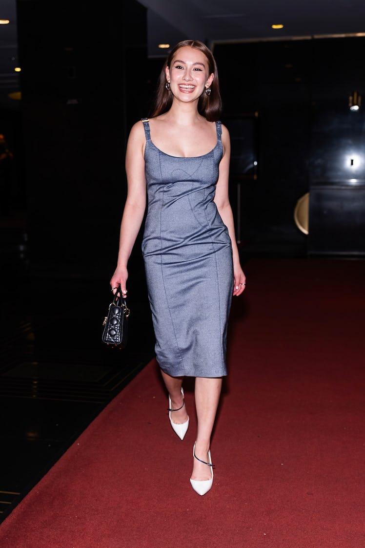 NEW YORK, NEW YORK - JULY 15: Lola Tung is seen in Midtown on July 15, 2025 in New York City. (Photo...
