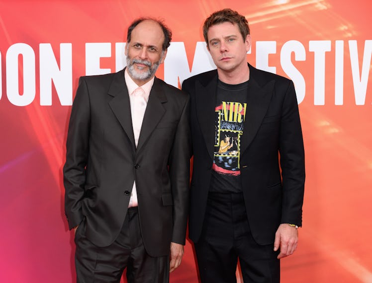 LONDON, ENGLAND - OCTOBER 17: Luca Guadagnino and Jonathan 'JW' Anderson attend the "Queer" special...