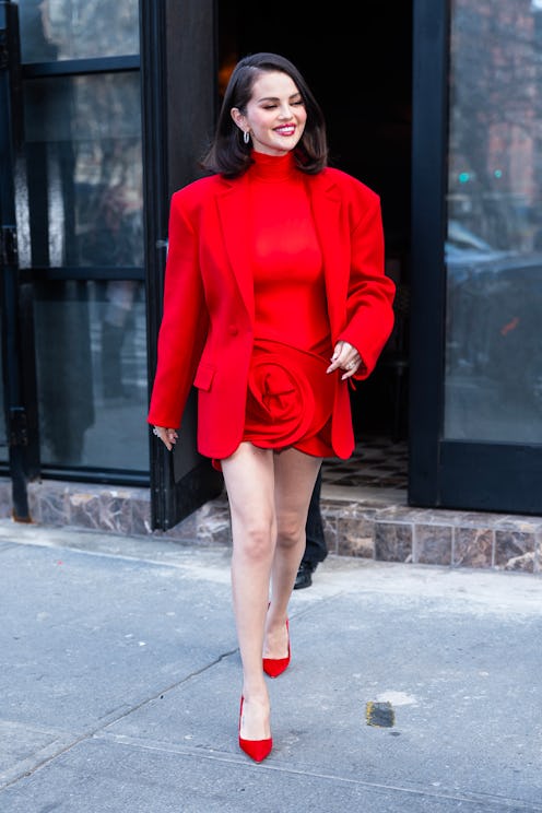 NEW YORK, NEW YORK - MARCH 26: Selena Gomez attends a Rare Beauty event for new Bouncy Blush at the ...