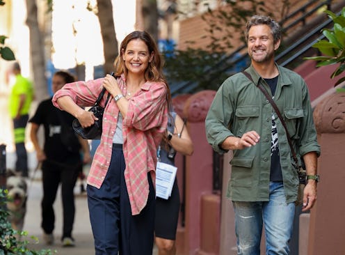 Katie Holmes and Joshua Jackson are filming the 'Happy Hours' film trilogy.