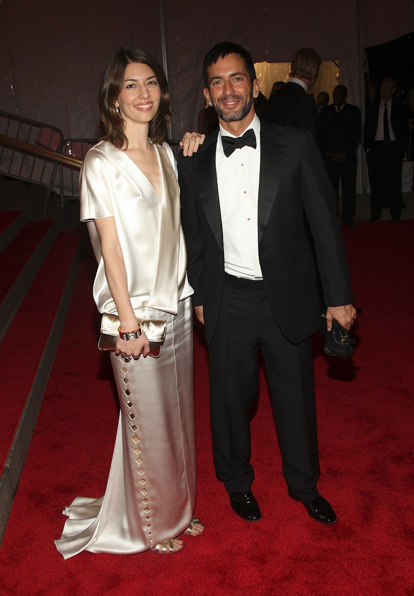 NEW YORK - MAY 05: Director Sofia Coppola and designer Marc Jacobs depart from the Metropolitan Mus...