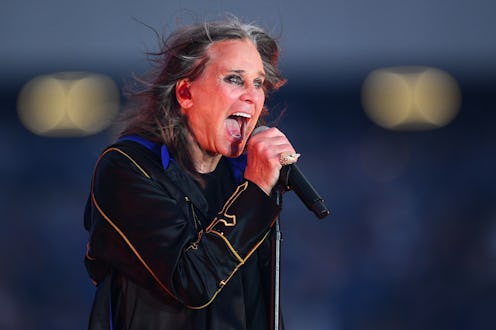 INGLEWOOD, CA - SEPTEMBER 08: Singer Ozzy Osbourne performs at halftime during the NFL game between ...