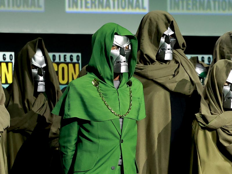 SAN DIEGO, CALIFORNIA - JULY 27: Robert Downey Jr. speaks onstage at the Marvel Studios Panel during...