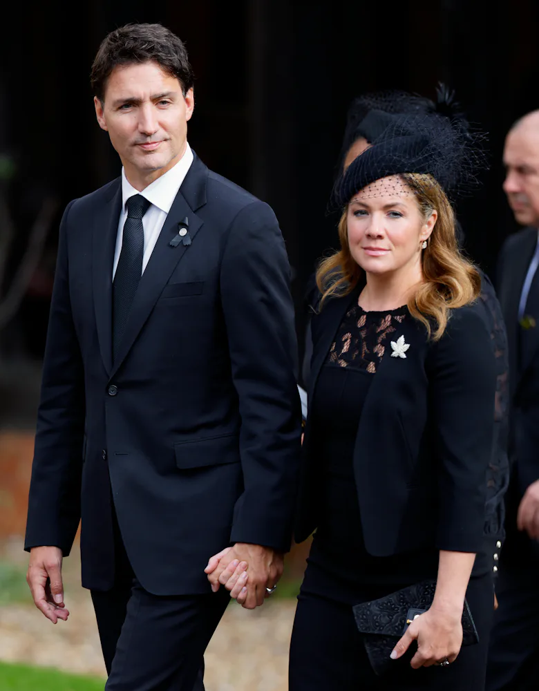 Prime Minister of Canada Justin Trudeau and Sophie Grégoire Trudeau attend the Committal Service for...