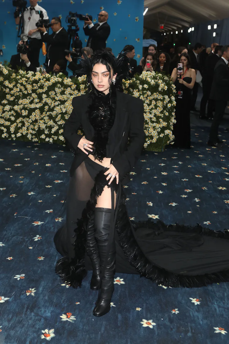 Charli xcx attends 2025 Met Gala Celebrating "Superfine: Tailoring Black Style" Red Carpet at The Me...
