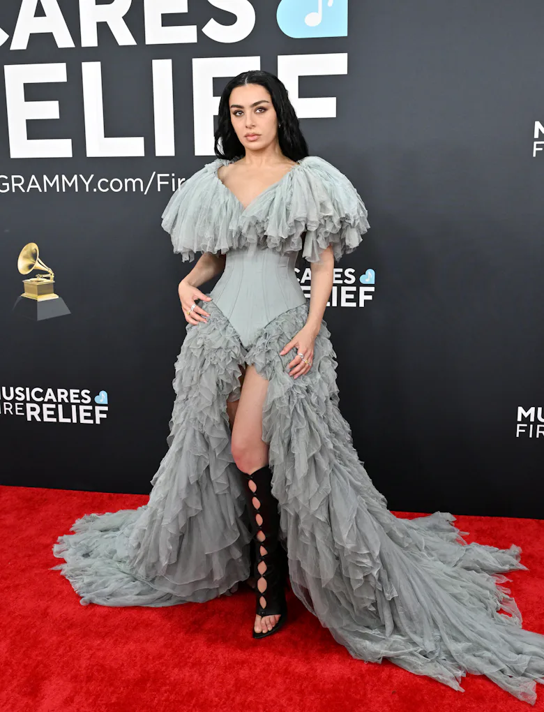 Charli XCX attends the 67th GRAMMY Awards at Crypto.com Arena on February 02, 2025 in Los Angeles, C...