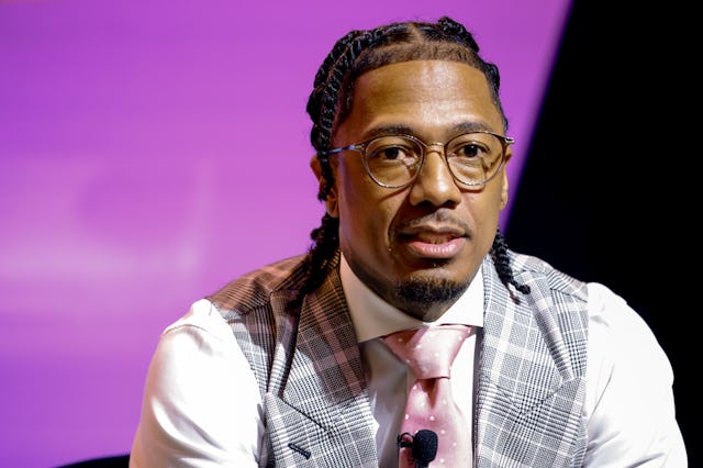 ATLANTA, GEORGIA - MAY 17: Nick Cannon speaks during the 2024 Black Enterprise Disruptor Summit at S...
