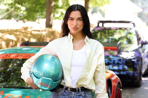 Dua Lipa at the Goodwood Festival of Speed, where she went up the world famous hillclimb today in th...